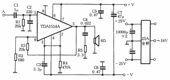 [组图]用TDA1514制作的简单功放