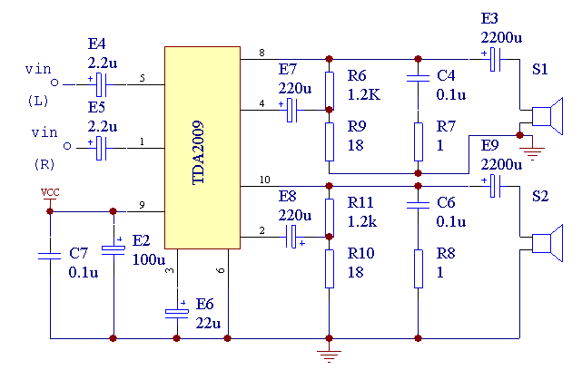 [圖文]TDA2009功放電路