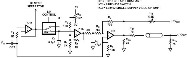 EL8102 BASED VIDEO AMPLIFIER W