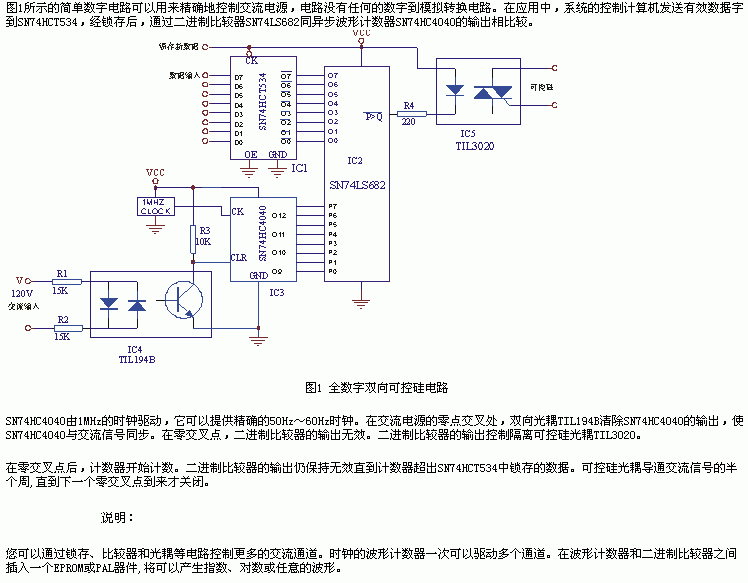 [图文]全数字双向可控硅电路