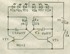[圖文]變色閃光燈電路