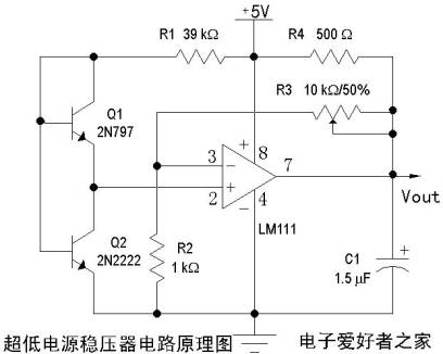 [图文]一款超低电源稳压器电路原理图
