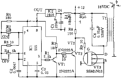 用<b class='flag-5'>555</b>做的高压<b class='flag-5'>发生器</b>