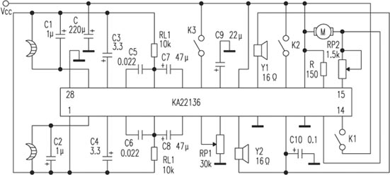 [圖文]單片單放機(jī)ＩＣ ＫＡ２２１３６