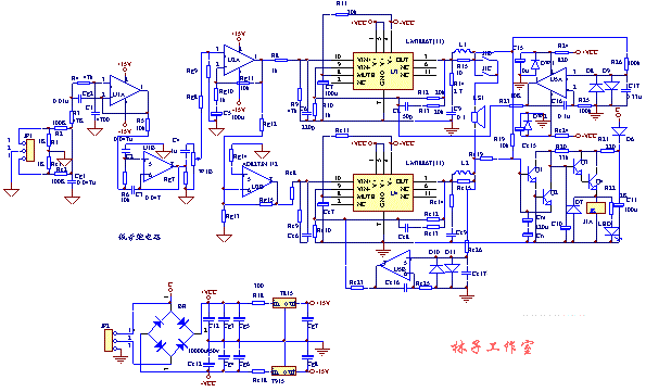 LM3886TF制作的纯直流电流负反馈电路