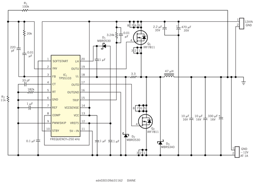 <b class='flag-5'>產(chǎn)生</b><b class='flag-5'>負電壓</b>的同步降壓<b class='flag-5'>電路</b>