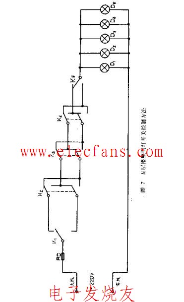 五層樓<b class='flag-5'>照明</b>燈<b class='flag-5'>開關</b><b class='flag-5'>控制</b><b class='flag-5'>方法</b>電路<b class='flag-5'>圖</b>