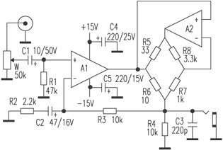 AA类<b class='flag-5'>耳机</b><b class='flag-5'>放大器</b><b class='flag-5'>电路图</b>(AD827AQ)