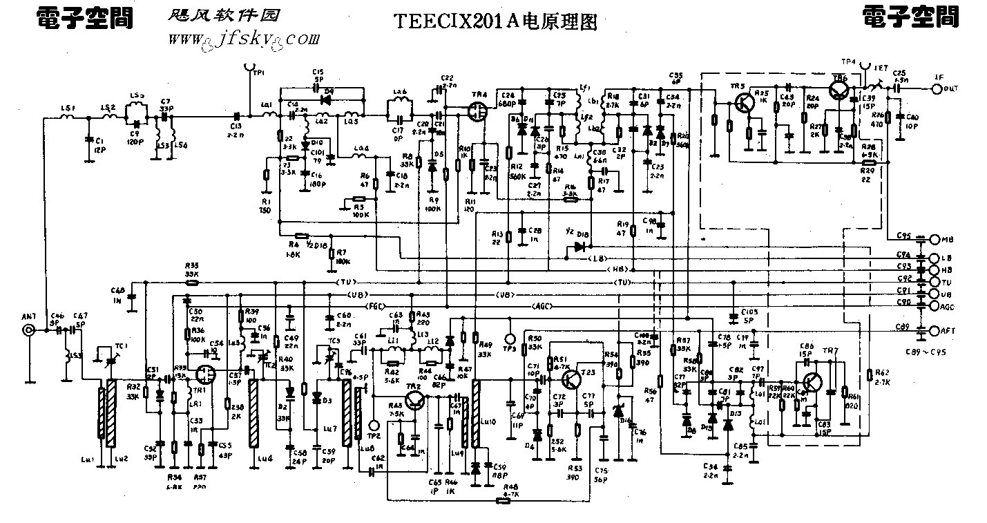 TEECIX201a电视机原理图