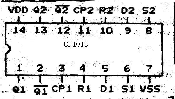 CD4013管脚引脚图