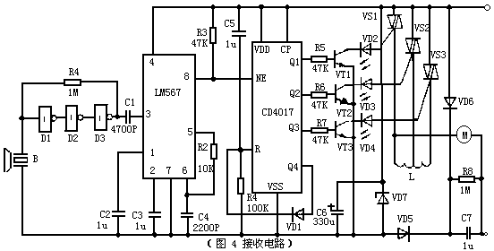 <b class='flag-5'>超聲波</b>傳感<b class='flag-5'>器</b>的應用-遙控<b class='flag-5'>電路圖</b>