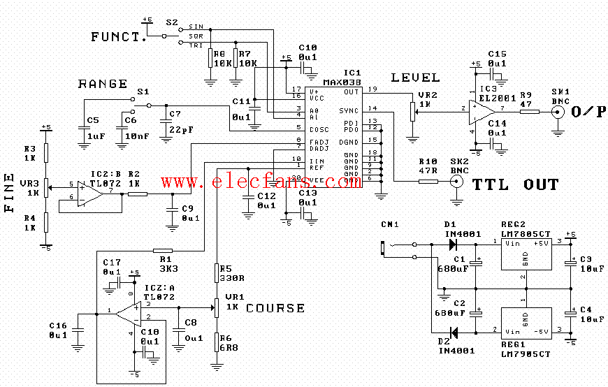 函数发生器电路图