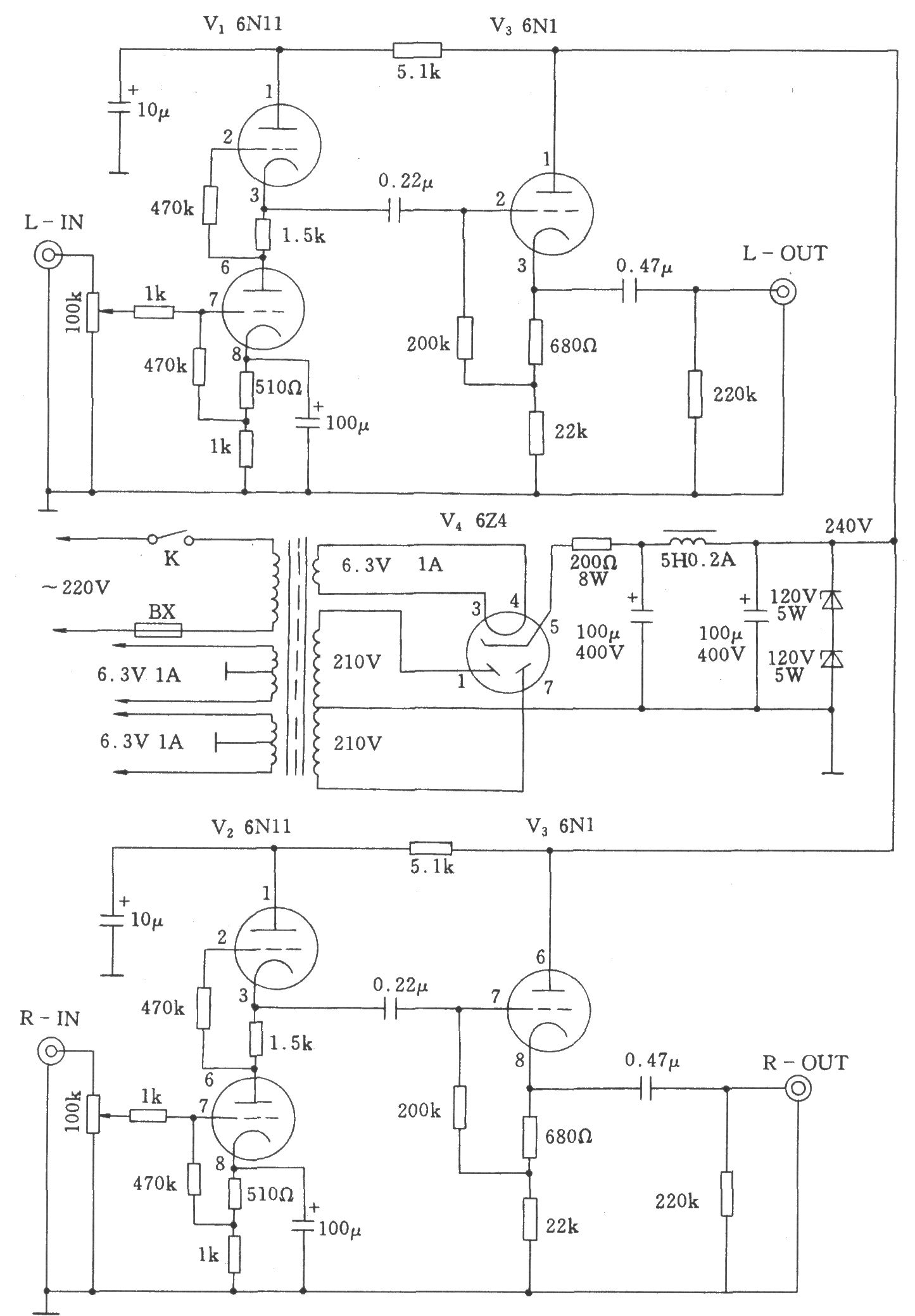<b class='flag-5'>电子管</b>功放<b class='flag-5'>电路图</b>