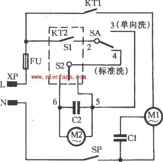 洗衣机<b class='flag-5'>定时器</b>电路图