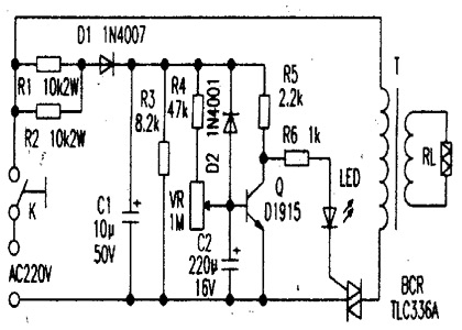 TLC336A双向可控硅应用电路图