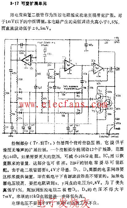 可變擴(kuò)展單元電路圖