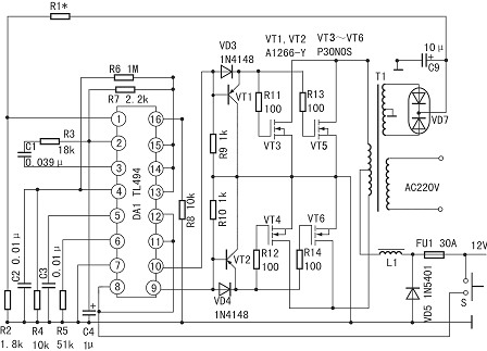 <b class='flag-5'>tl494</b>應(yīng)<b class='flag-5'>用電路圖</b>