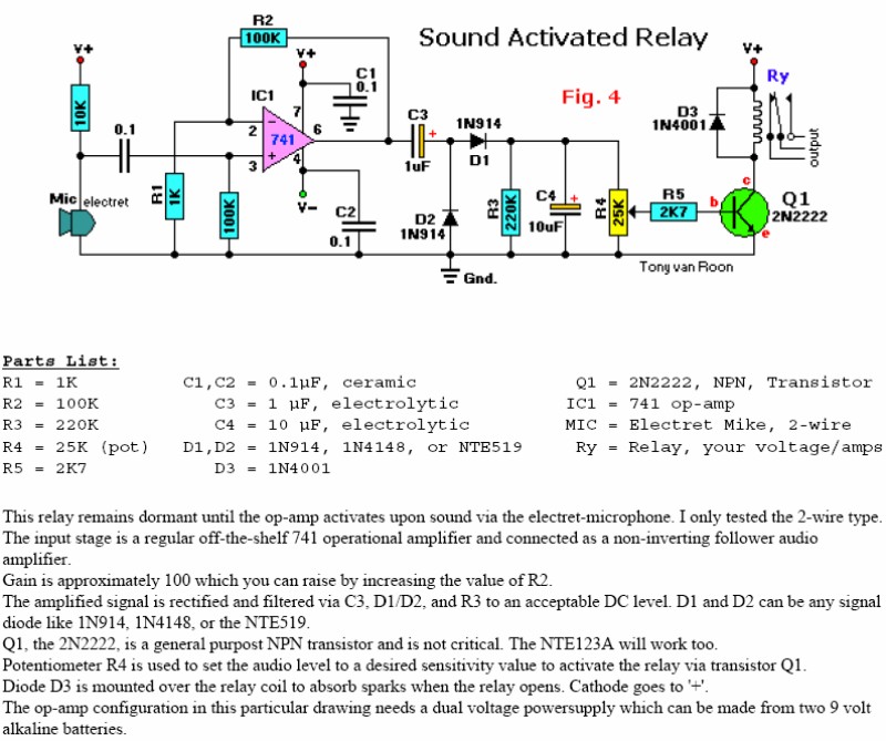 Sound Activated <b class='flag-5'>Relay</b> circuits