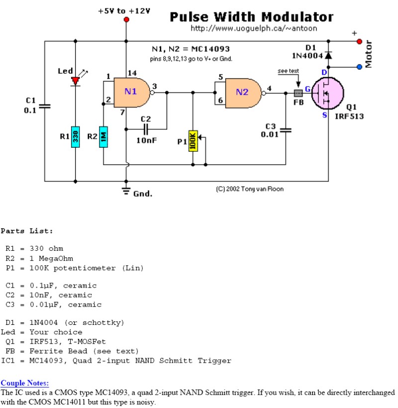 <b class='flag-5'>Pulse</b> <b class='flag-5'>Width</b> Modulator circuits