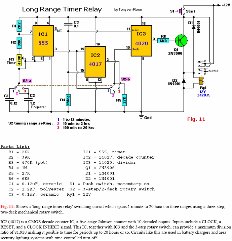 <b class='flag-5'>Long</b> Range Timer Relay circuit