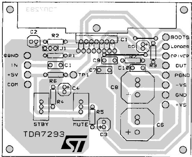 TDA7293音频功放电路图及PCB