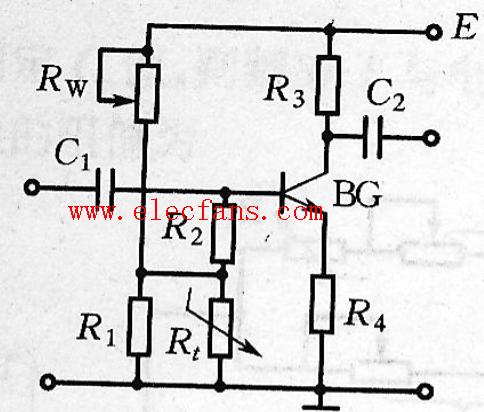<b class='flag-5'>晶体管</b>利用热敏电阻实现温度补偿的电路