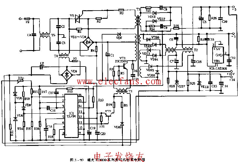 理光FT4000系列复印机电源电路图