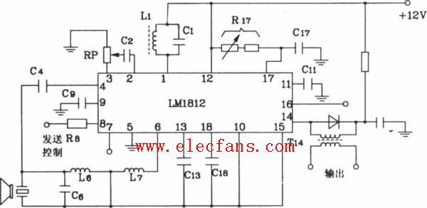 超声波芯片lm1812应用电路