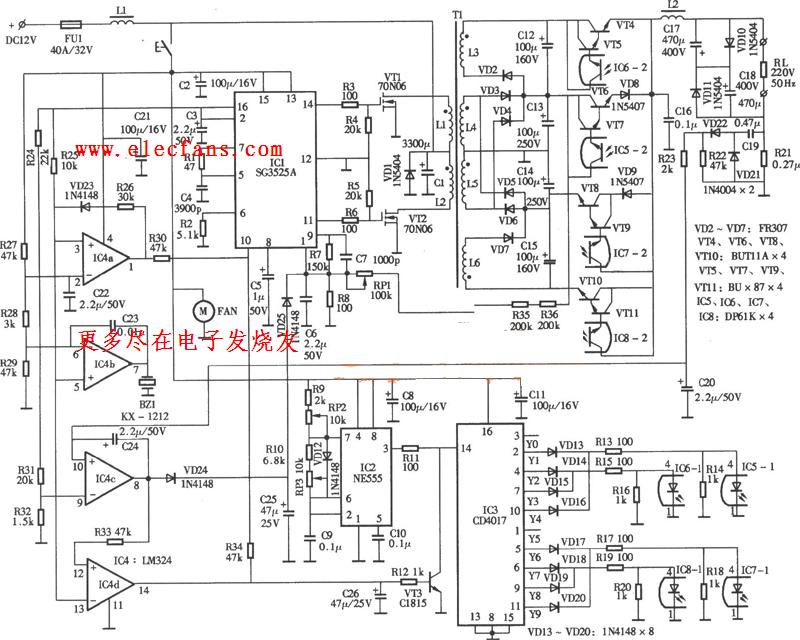 300w正弦波逆變器