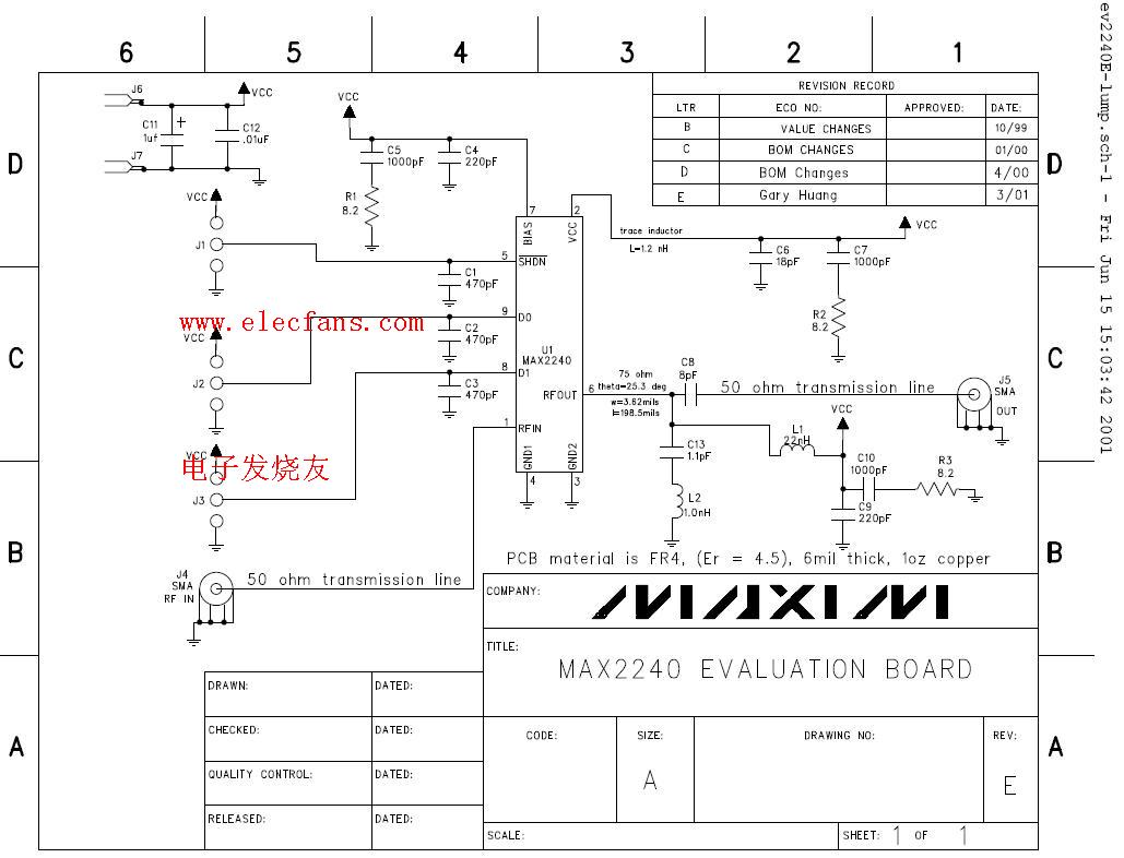 MAX2240 2.45GHz非線性PA輸出匹配<b class='flag-5'>集</b><b class='flag-5'>總</b><b class='flag-5'>元件</b>