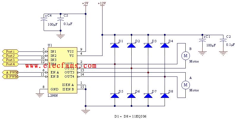 L297<b class='flag-5'>步進(jìn)</b><b class='flag-5'>電機</b>控制電路