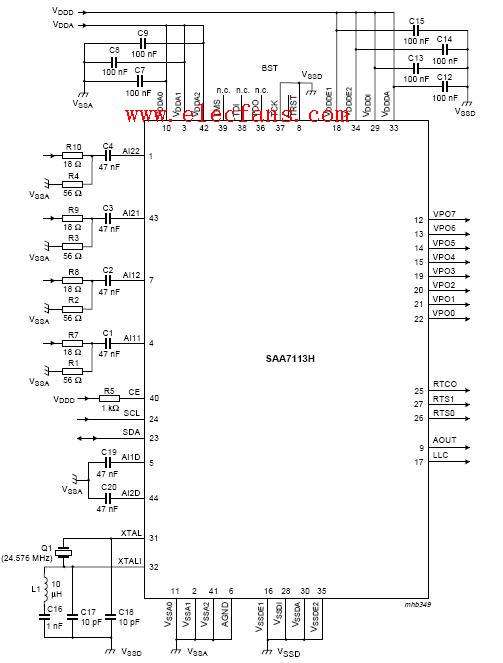saa7113參考設(shè)計(jì)