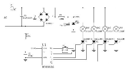 圣誕燈串控制電路圖