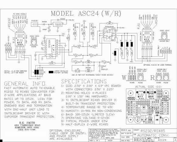 RS-232转RS-485/RS-422智能转换器电路图