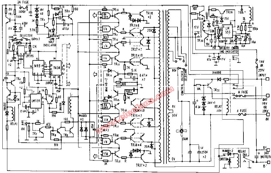 100W高效正弦波逆變器 (國外電源電路)