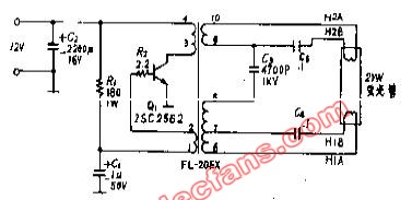 20W應(yīng)急熒光燈電路(國外電源電路)