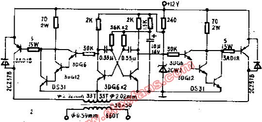 <b class='flag-5'>200W</b>工频<b class='flag-5'>逆变电源</b>电路 (国外<b class='flag-5'>电源</b>电路)