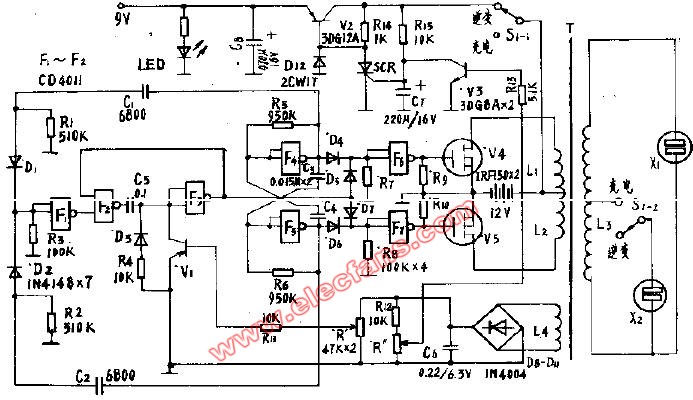 新型調(diào)寬式穩(wěn)壓逆變電源 (國外電源電路)