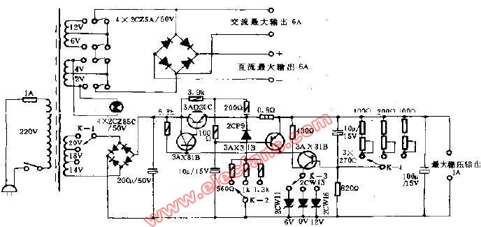 T14A型低壓電源電路