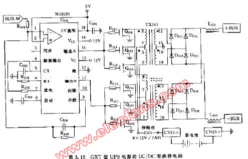 GXT型UPS电源的DCDC变换器电路