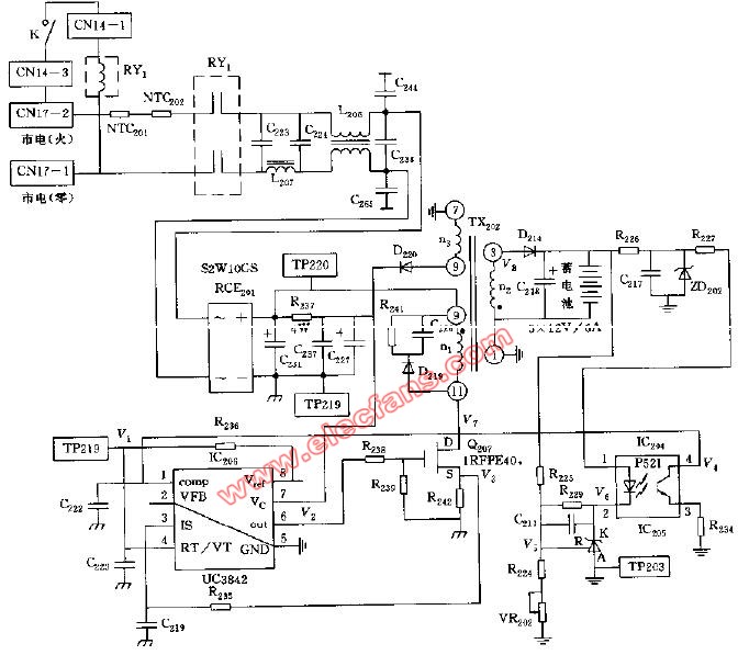 UPS充<b class='flag-5'>電器</b><b class='flag-5'>控制電路</b>