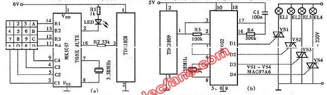 <b class='flag-5'>无线</b>电<b class='flag-5'>遥控</b>变色吊灯<b class='flag-5'>电路图</b>