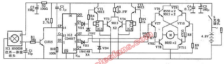 紅外遙控<b class='flag-5'>玩具</b><b class='flag-5'>汽車</b><b class='flag-5'>電路圖</b>