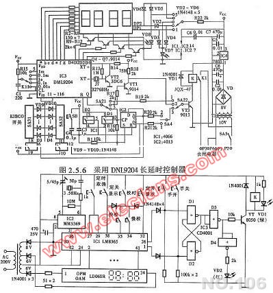 采用DNL9204长延控制器电路图