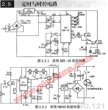 <b class='flag-5'>采用</b>NE<b class='flag-5'>555</b>的<b class='flag-5'>定時器</b><b class='flag-5'>電路</b>圖