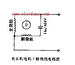 洗衣機電機2極繞組電路圖