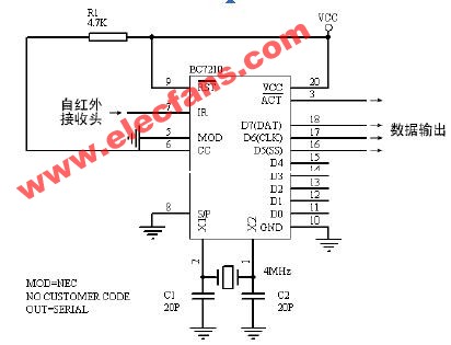BC7210应用电路(NEC模式)