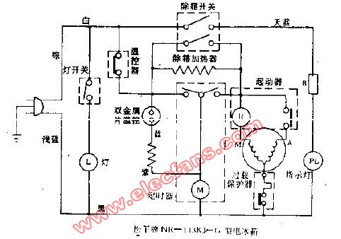 松下牌NR-113KD-O型电冰箱电路图