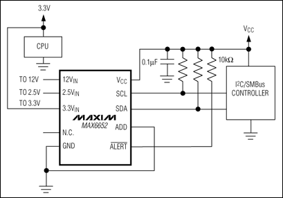 <b class='flag-5'>MAX6652</b> <b class='flag-5'>温度</b>传感器及<b class='flag-5'>系统</b>监控器，10引脚µ