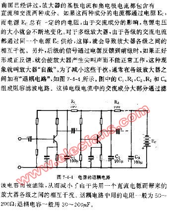 <b class='flag-5'>电源</b>的退耦<b class='flag-5'>电路</b>图